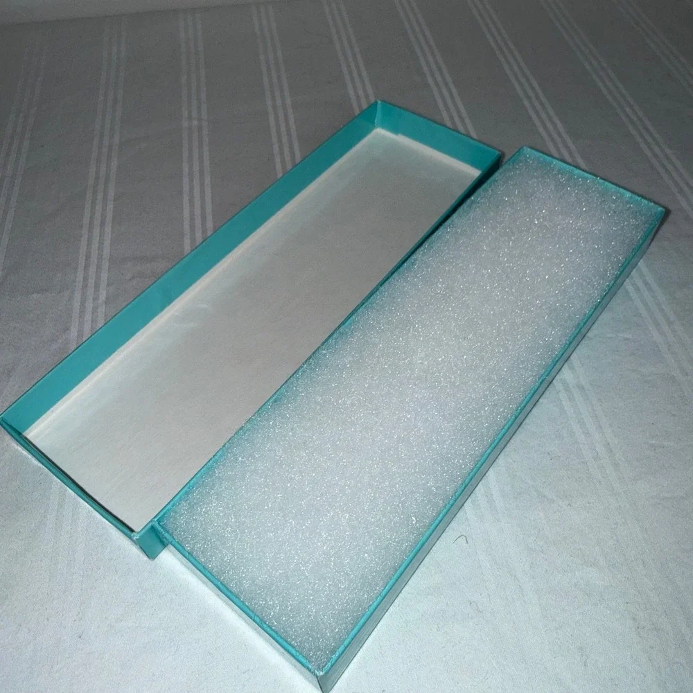 Tiffany & Co Blue Jewelry Gift Box Rectangular 7x2.25‎ Replacement Storage Box